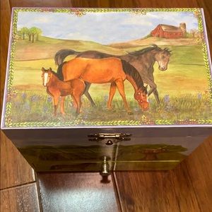 Horse Musical Jewelry Box